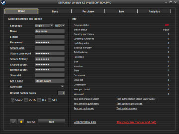 Update Steam bot 4.3