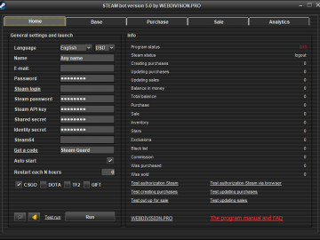 Update Steam bot 5.0