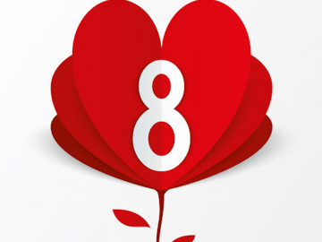 Поздравление с 8 марта от команды &laquo;ВебДивижн&raquo;